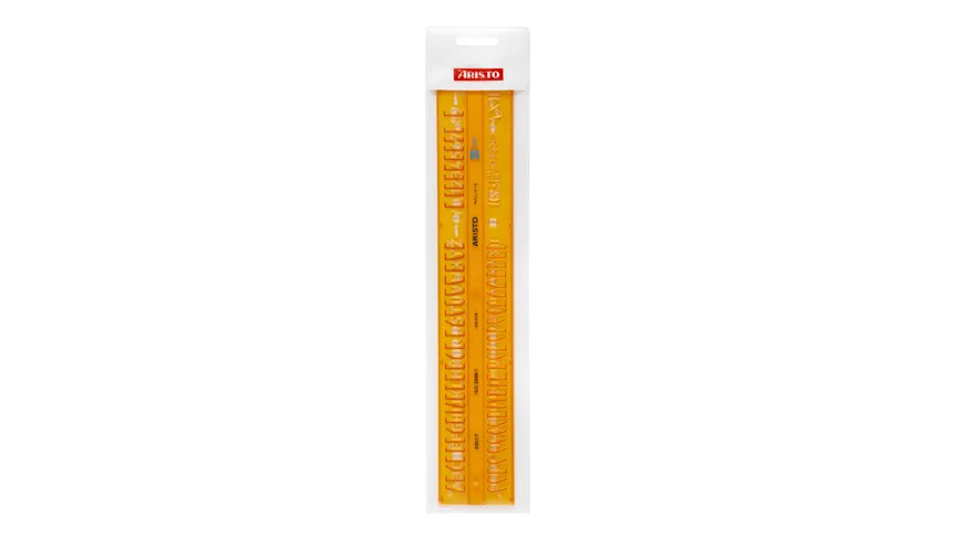 ARISTO Schriftschablone gerade 7 mm ISO3098-1/DIN 6776 H-Profil Typ B