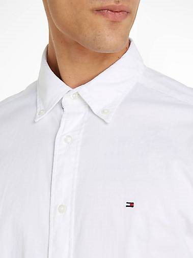 TOMMY HILFIGER Herren Hemd Regular Fit Langarm CORE 1985 FLEX OXFORD