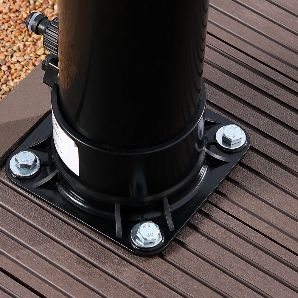 HC Garten & Freizeit Solardusche ca. 18 Liter - warmes Wasser zum Nulltarif