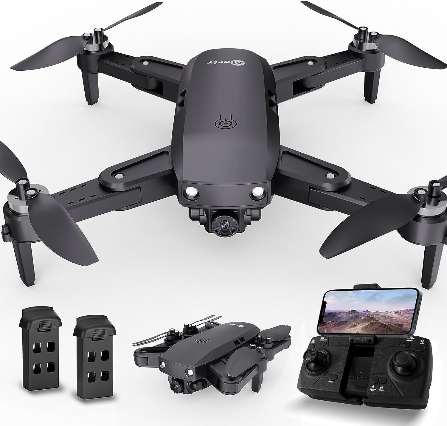 Morlyrctooy Drohne (Auflösung von 3840 x 2160, GPS Drohne mit Kamera für Erwachsene 4K HD Camera Drone Auto Rückkehr)