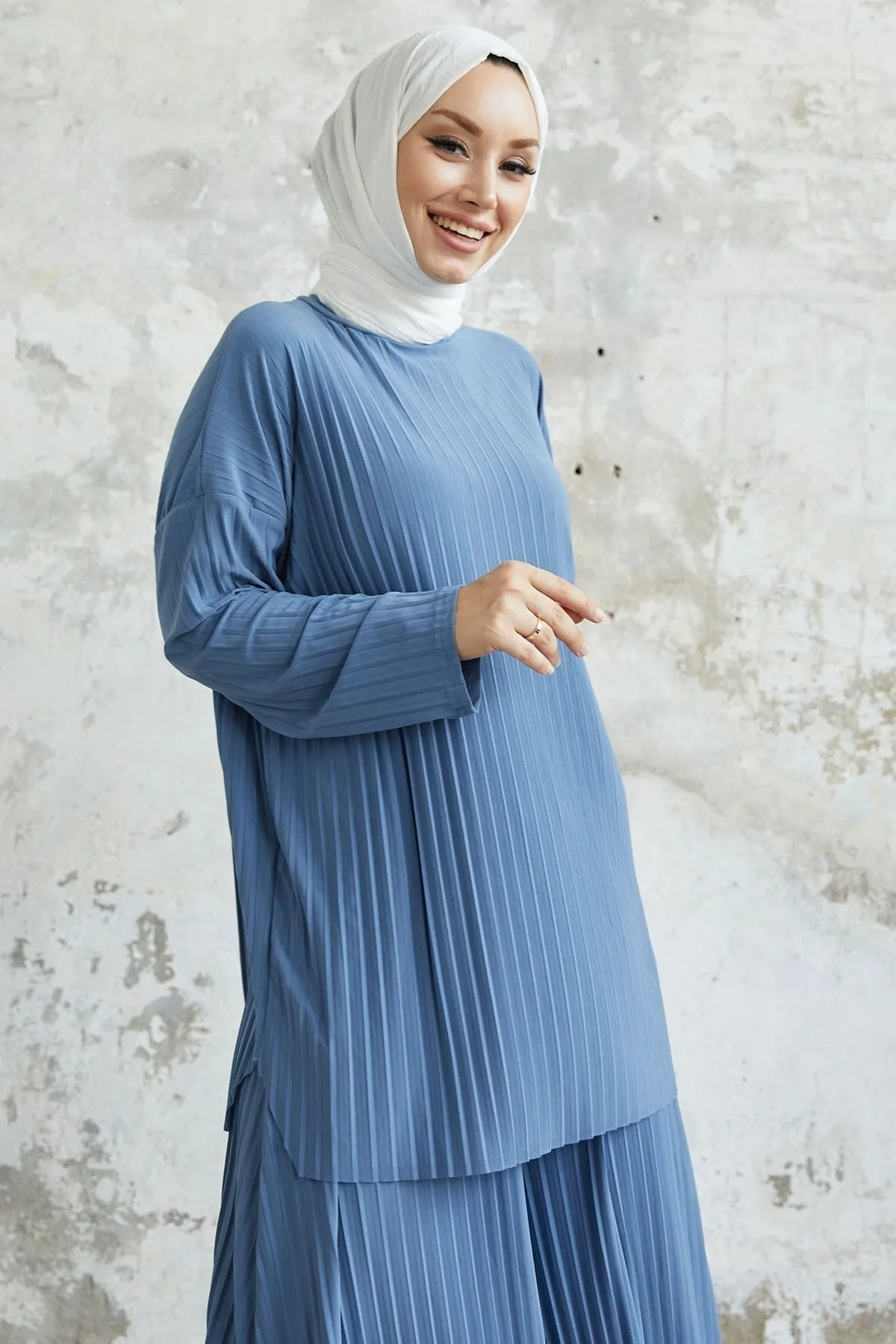 InStyle  Mila Faltenhosen-Tunika-Doppelset - Indigo