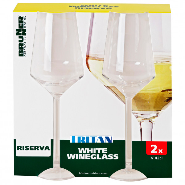 Brunner - Set White Wineglass Riserva - Becher