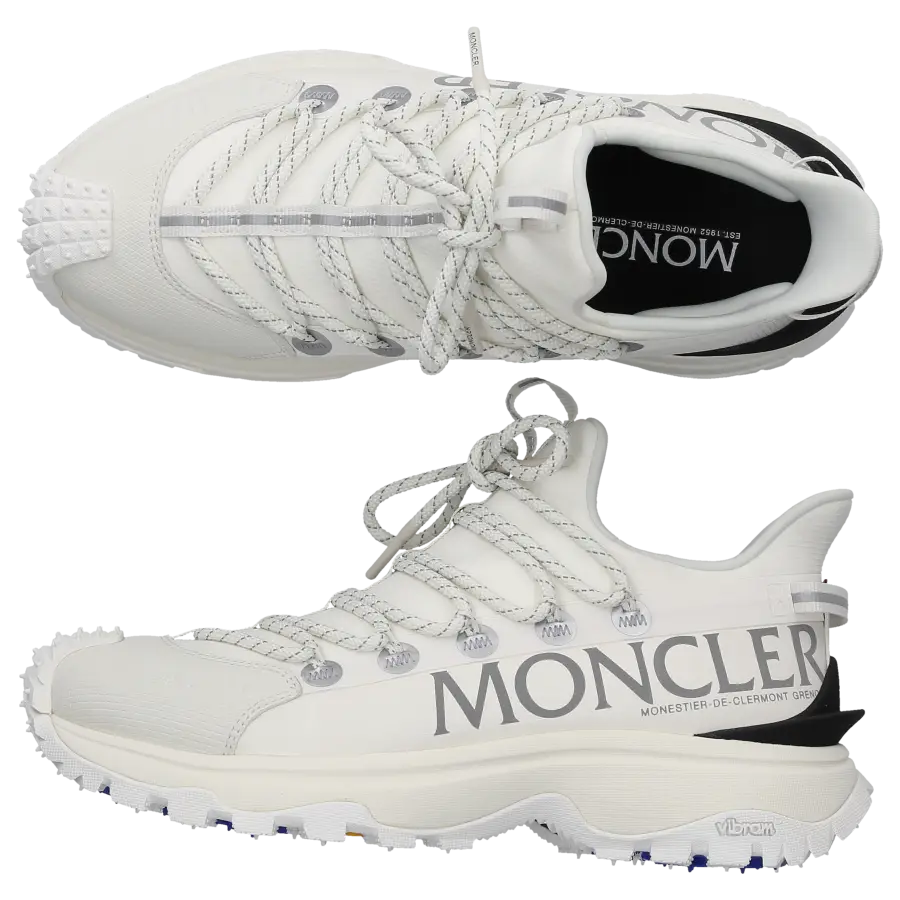 Moncler - Sneaker low TRAILGRIP LITE2 Materialmix - weiß