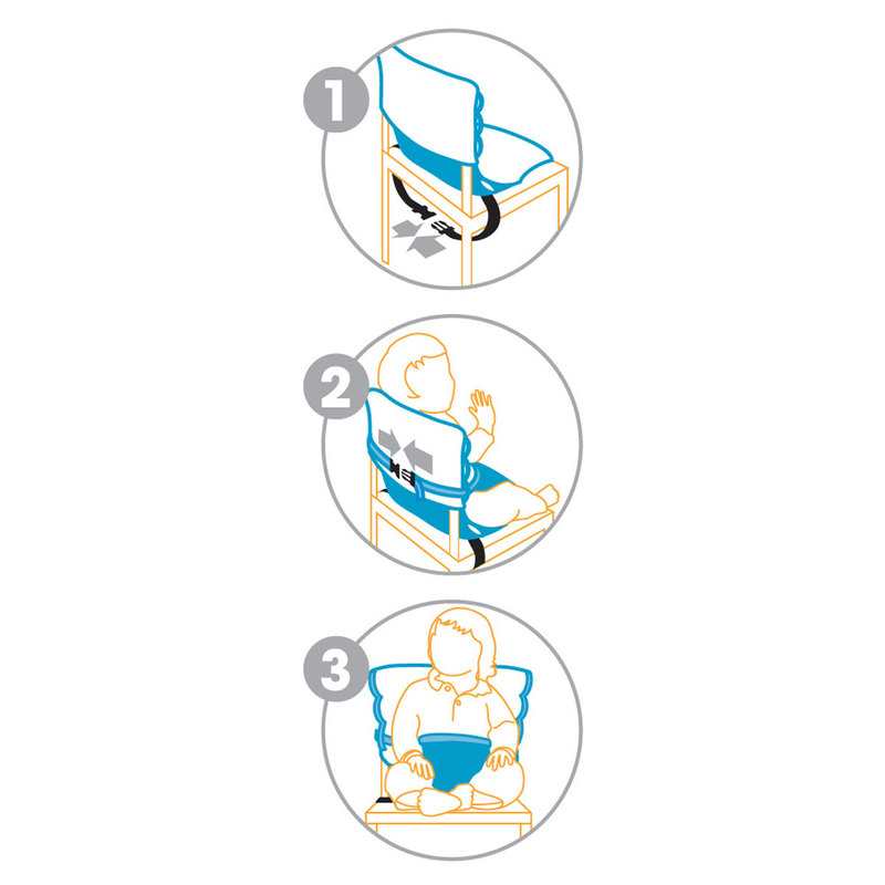 Siège nomade Easy Up Rayé bleu marine Babytolove
