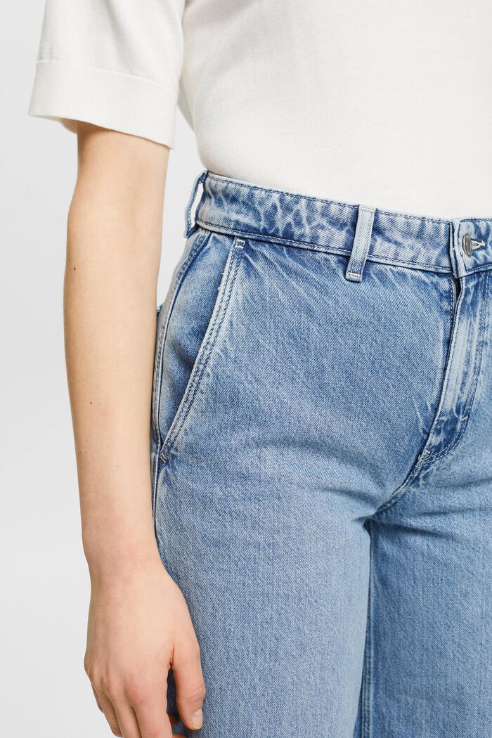 Culotte-Jeans mit hohem Bund