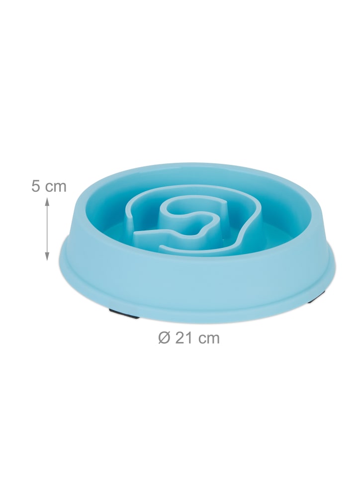 relaxdays 2 x Anti Schling Napf in Hellblau günstig kaufen onesize