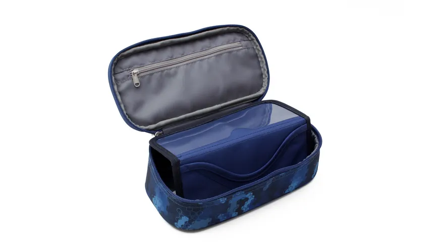 PAPERZONE Schlamperbox XL Boy Camouflage blau blau ### rot