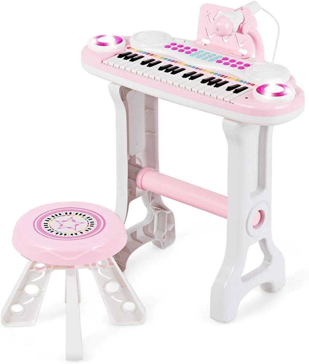 KOMFOTTEU Keyboard Spielzeugklavier, für Kinder ab 18 Monate