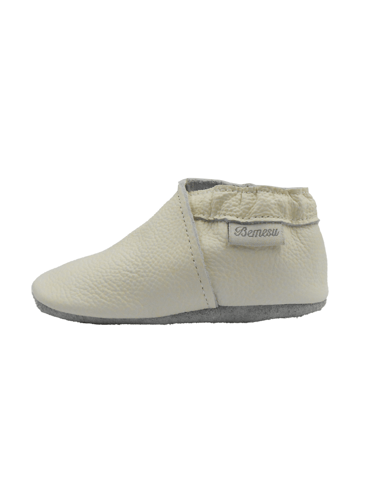 Yalion Leder-Krabbelschuhe in Beige günstig kaufen
