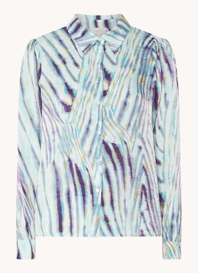 Aaiko  Pillar blouse met zebraprint en lurex