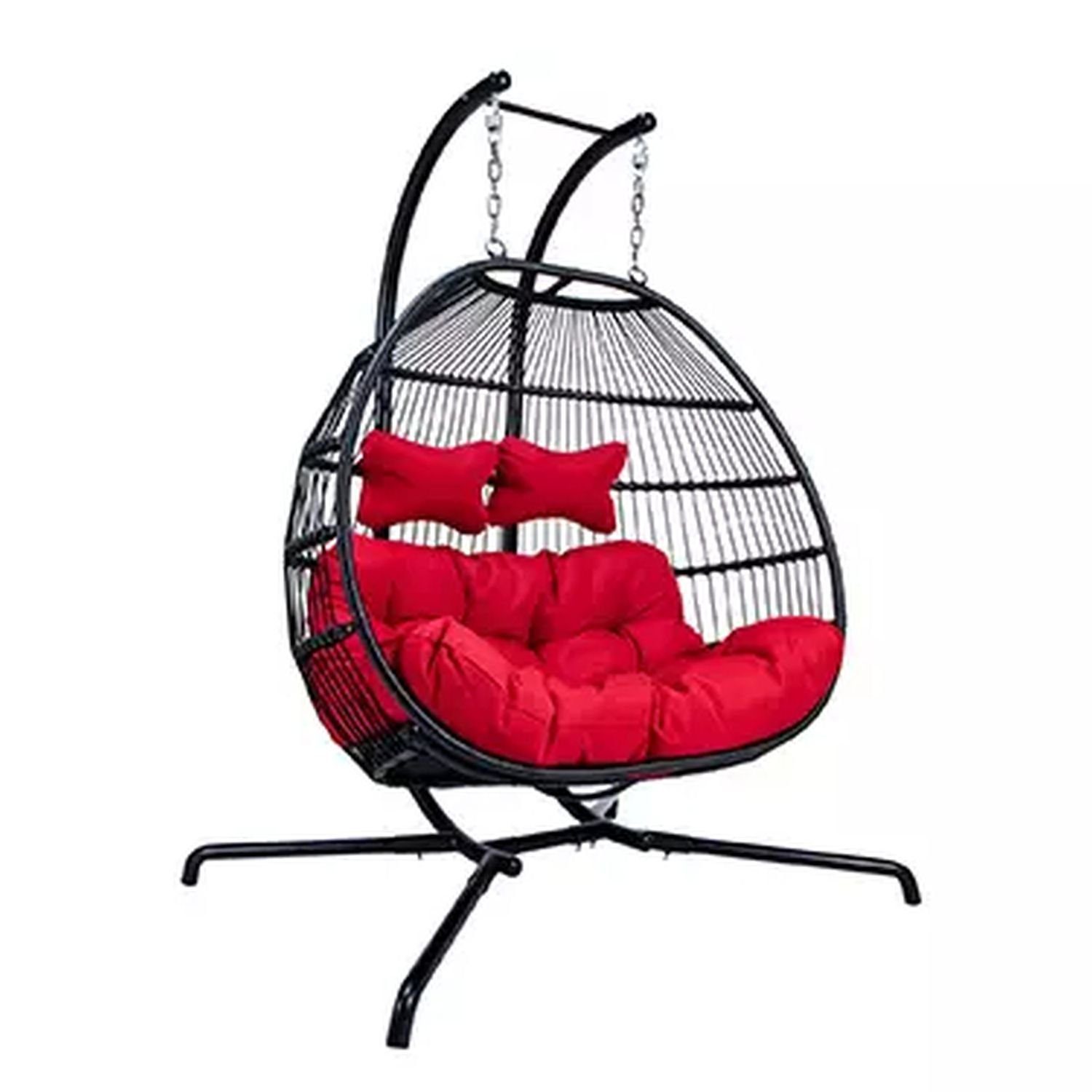 PureHaven Hängesessel Skyros II für 2 Personen 130x120x200 cm
