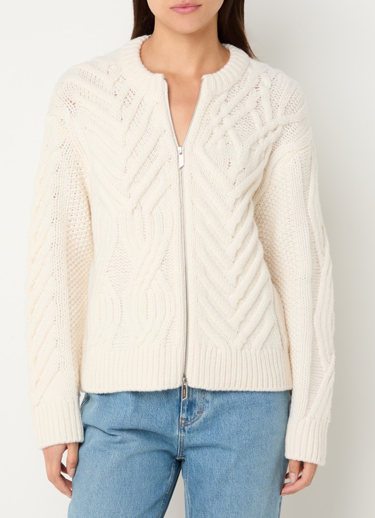 CLOSED Wool cable-knit cardigan