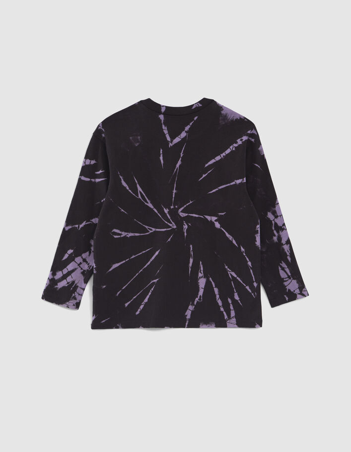 T-shirt violet all-over tie and dye garçon