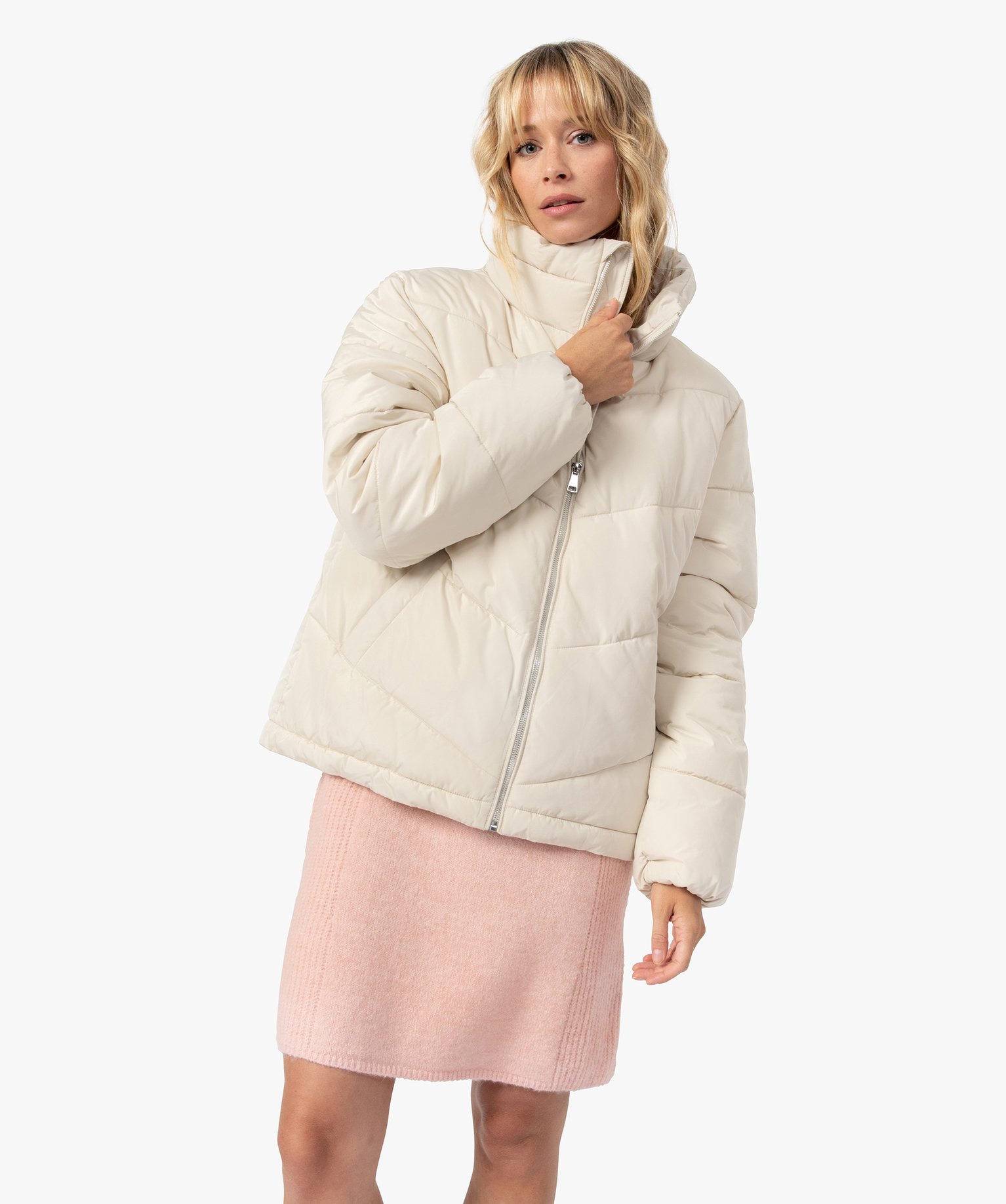 Doudoune femme à large col montant | GEMO