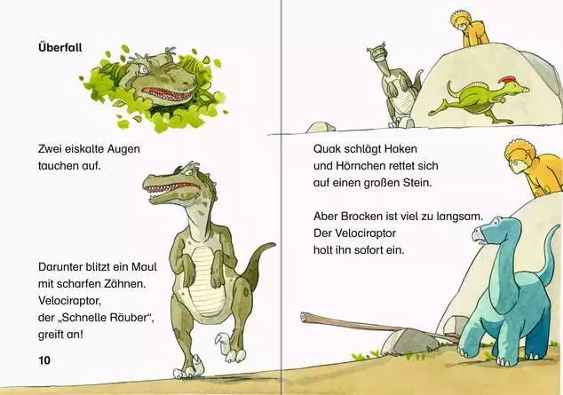 Leserabe - 1. Lesestufe: Eine Falle für den T-Rex