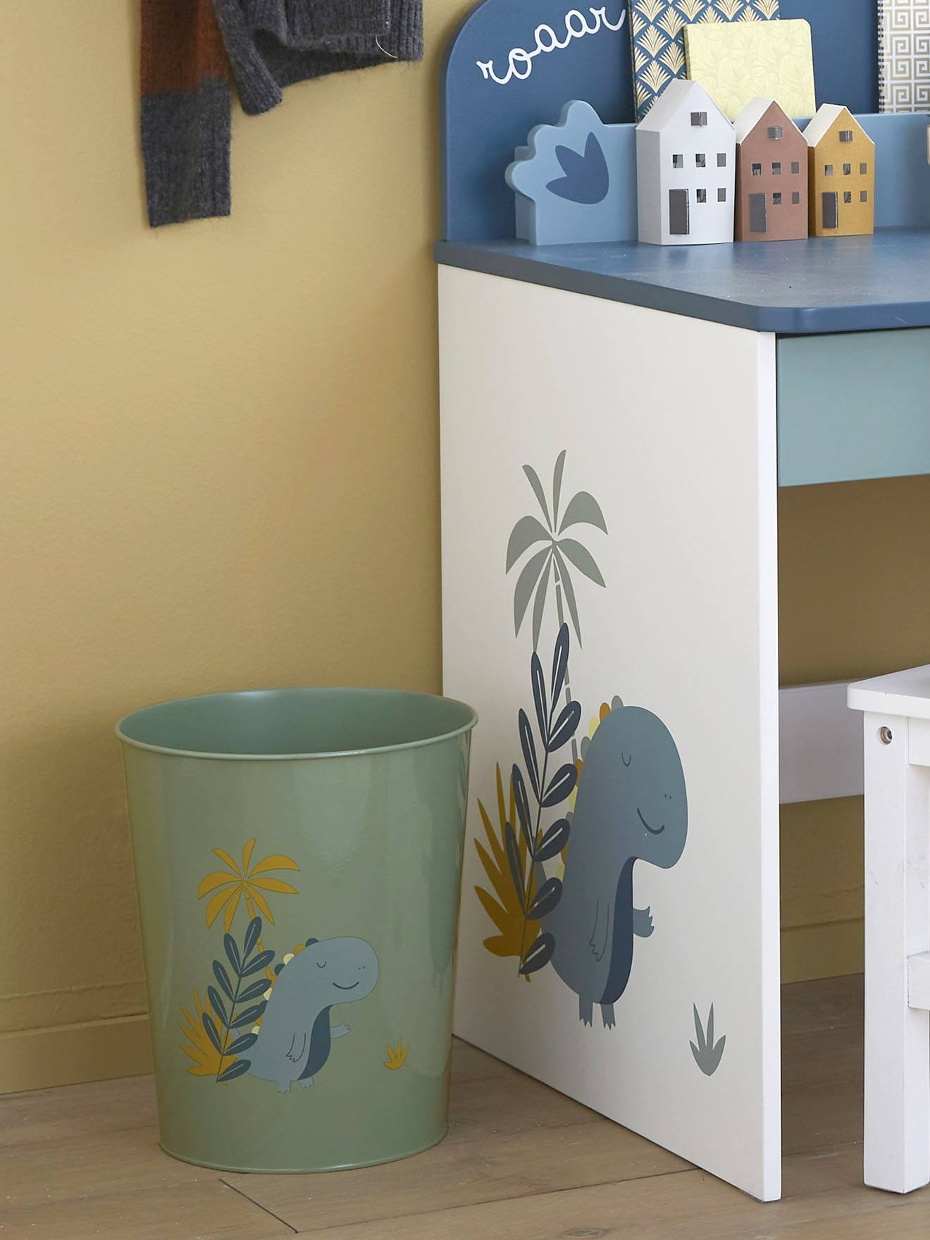 Vertbaudet Kinderzimmer Papierkorb - hellblau