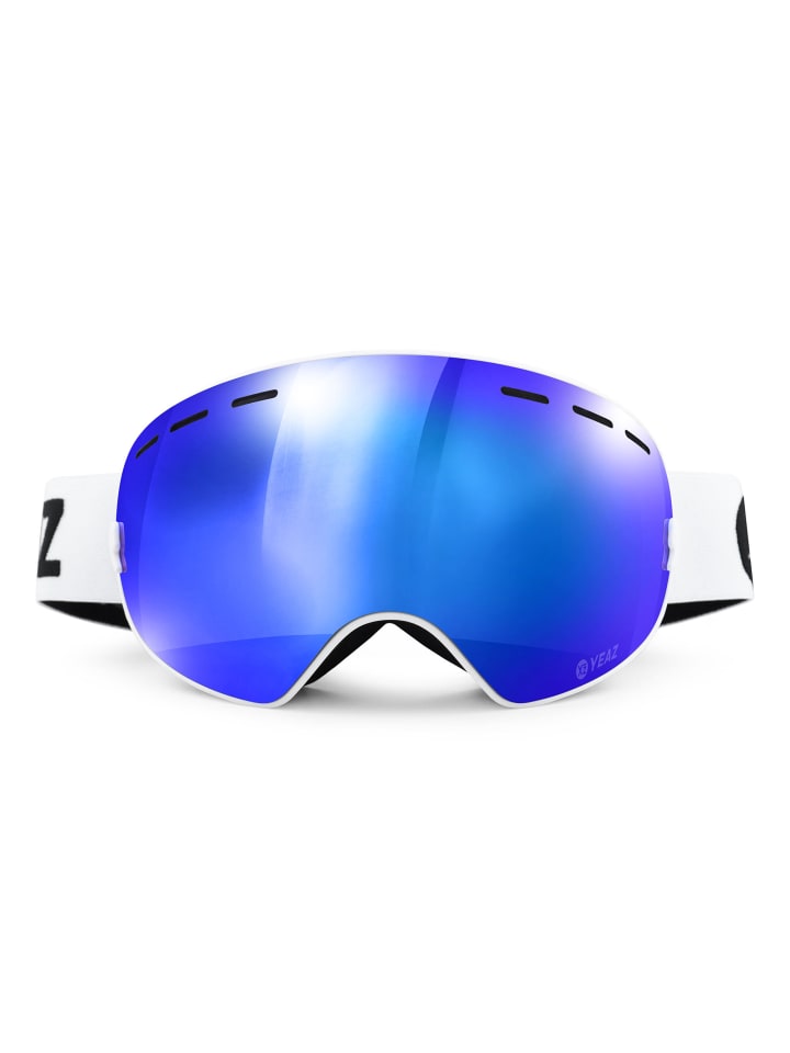 YEAZ XTRM-SUMMIT Ski- Snowboardbrille verspiegelt in weiß günstig kaufen onesize