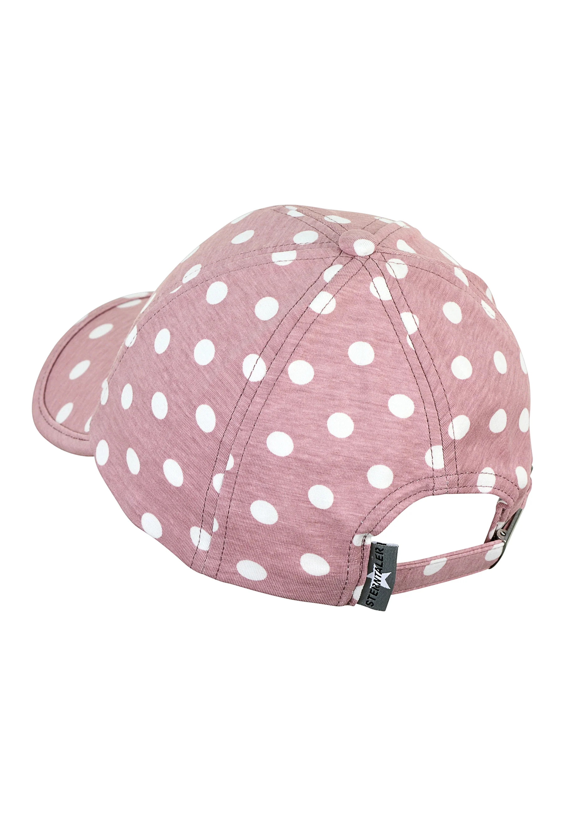 Baseball-Cap Mädchen in Hellrot mit Punkten