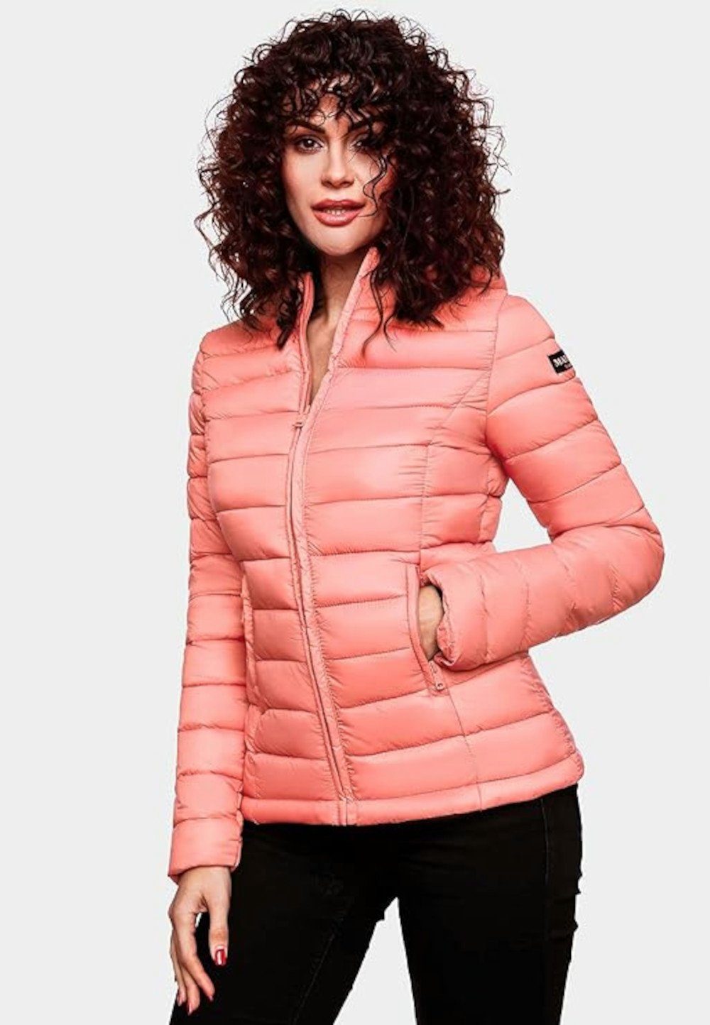 Marikoo Fahrradjacke Damen Übergangsjacke leichte Steppjacke kurz mit Kapuze Lucy Gr. M *** BESTER PREIS ***