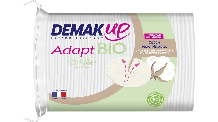 DEMAK'UP BIO ADAPT WATTEPADS OVAL 50 PADS