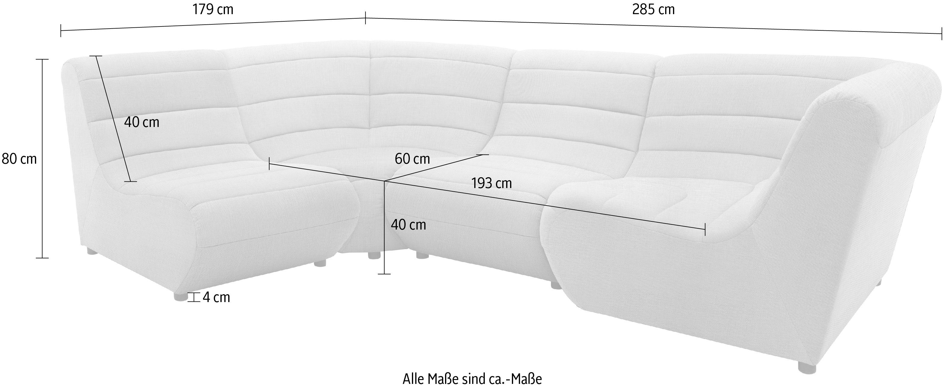 DOMO collection Loungesofa Soleil, Speziell für Outdoor, witterungsbeständig, incl. Schutzhülle