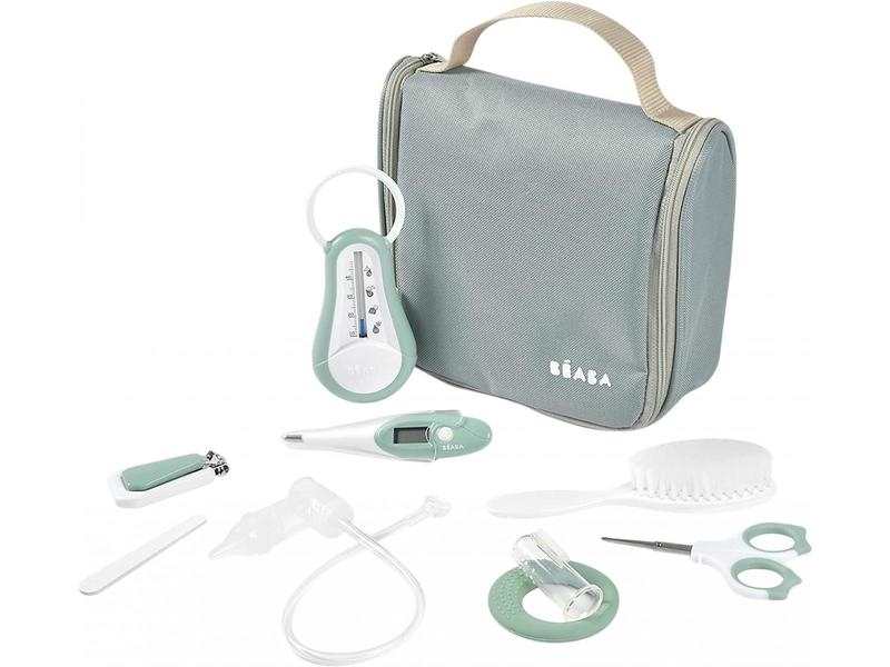 Trousse de toilette nomade 9 accessoires vert sauge