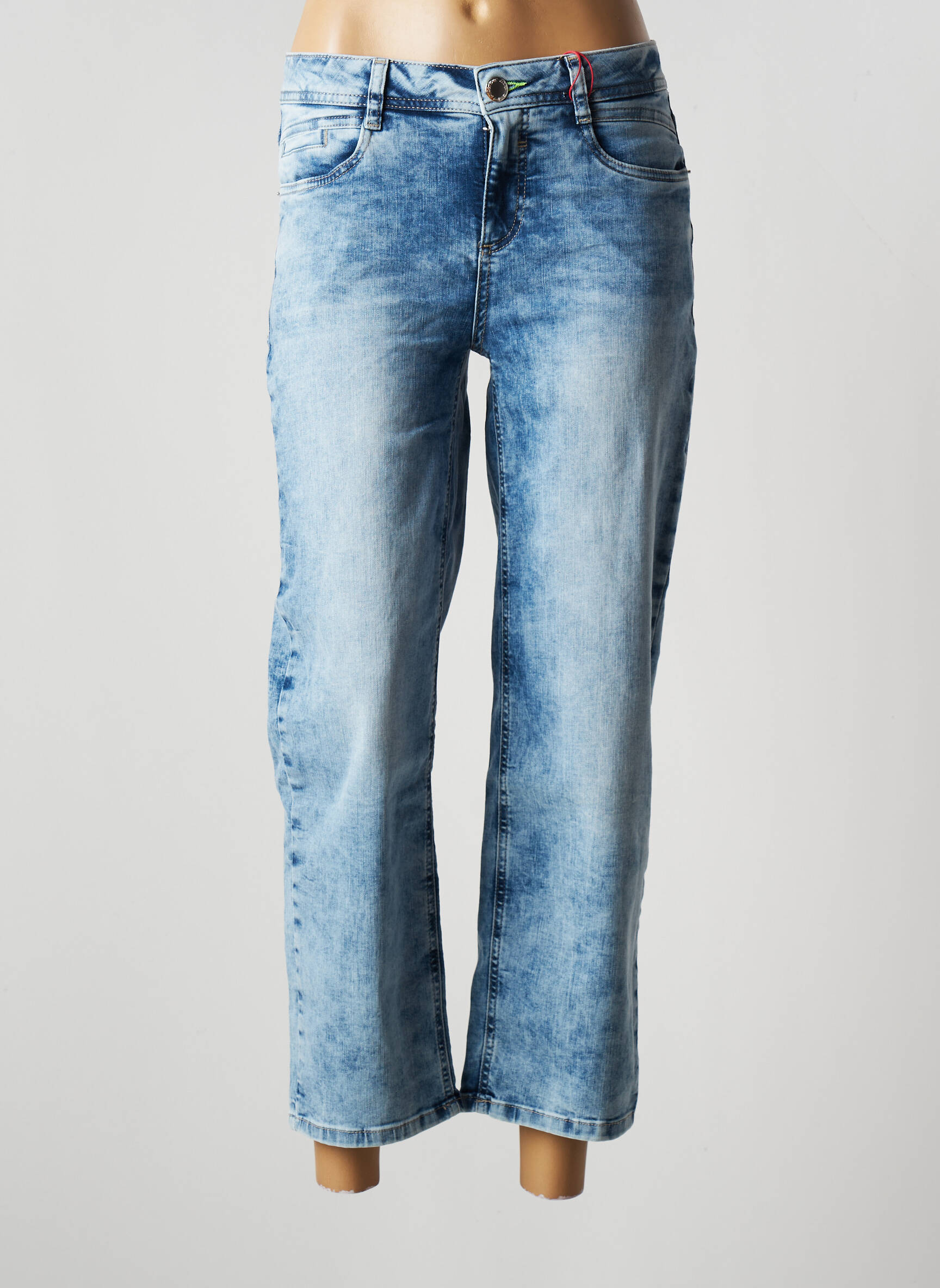 Street One Jeans Coupe Droite Femme couleur bleu