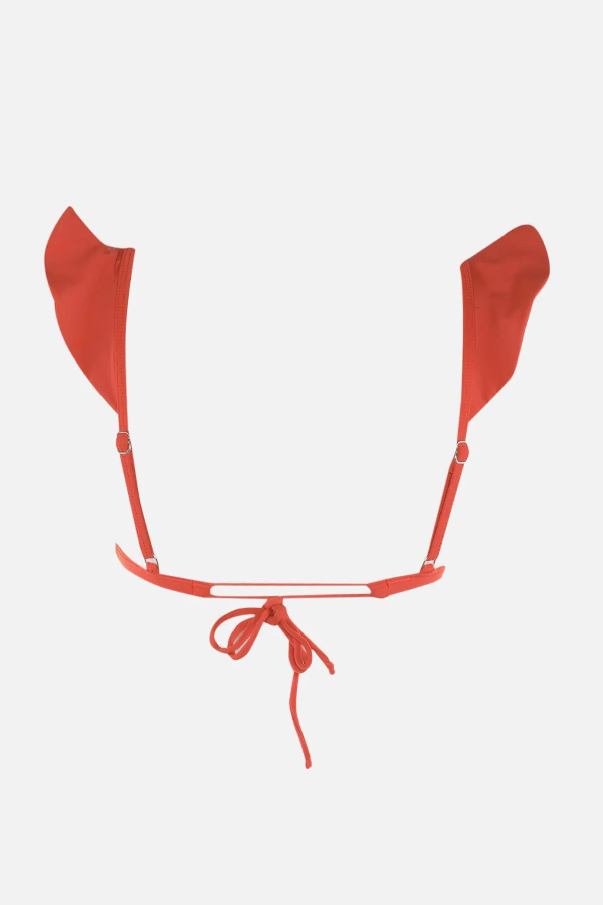 Trendyol Collection  Zimtfarbenes Triangel-Bikinioberteil mit Rüschen TBESS22BU0023