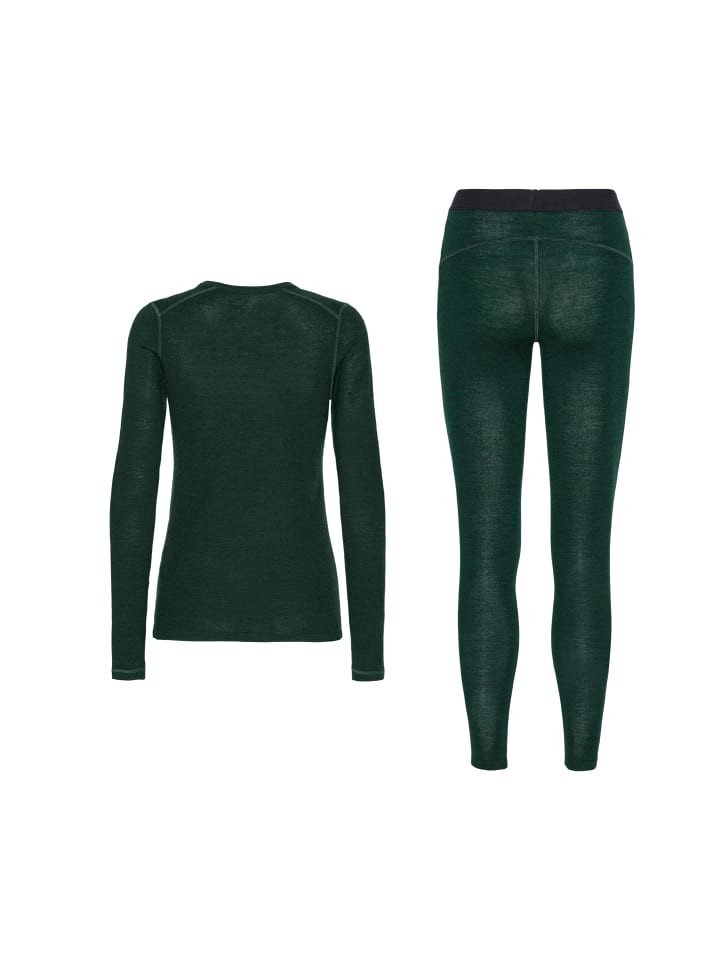 DANISH ENDURANCE Baselayer-Set Merino Baselayer in dark green günstig kaufen