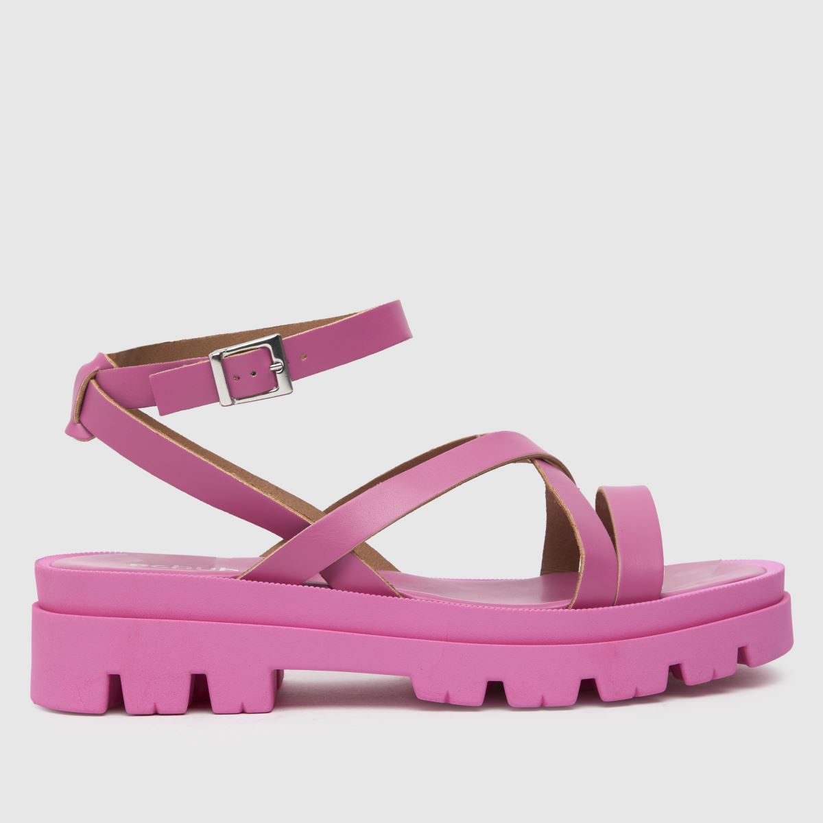Schuh Tatum vastag, pántos szandál rózsaszínben