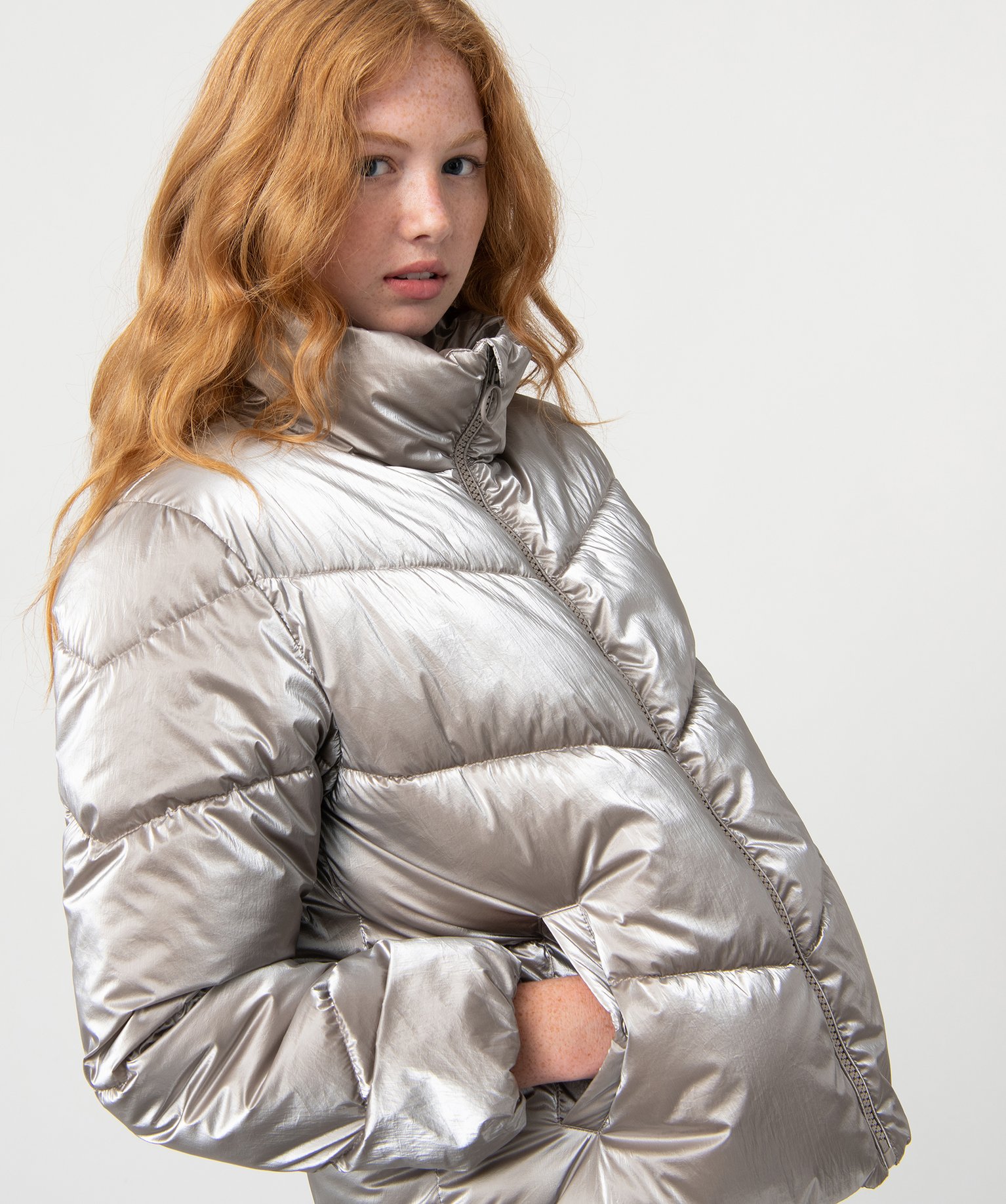 Blouson femme matelassé à col montant divers | GEMO