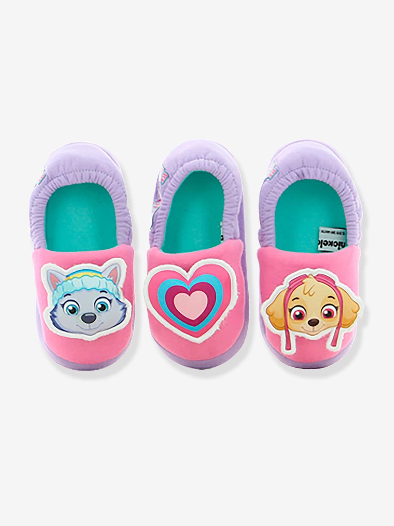 Chaussons élastiqués fille Pat'Patrouille® parme/rose