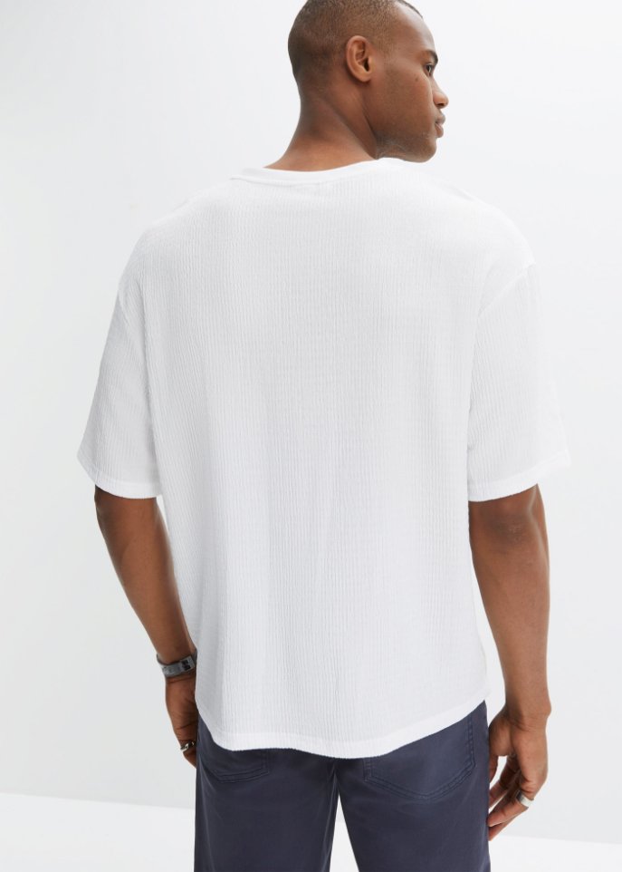 Nachhaltiges T-Shirt aus Strukturware, Loose Fit