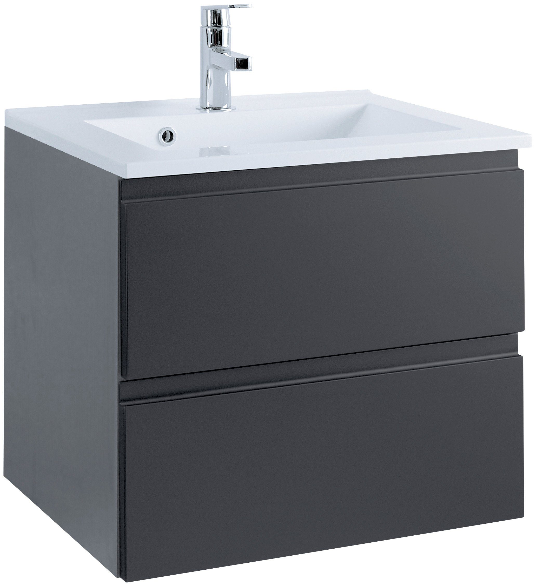 HELD MÖBEL Badmöbel-Set Cardiff, (2-St), Breite 60 cm, griffloses Design