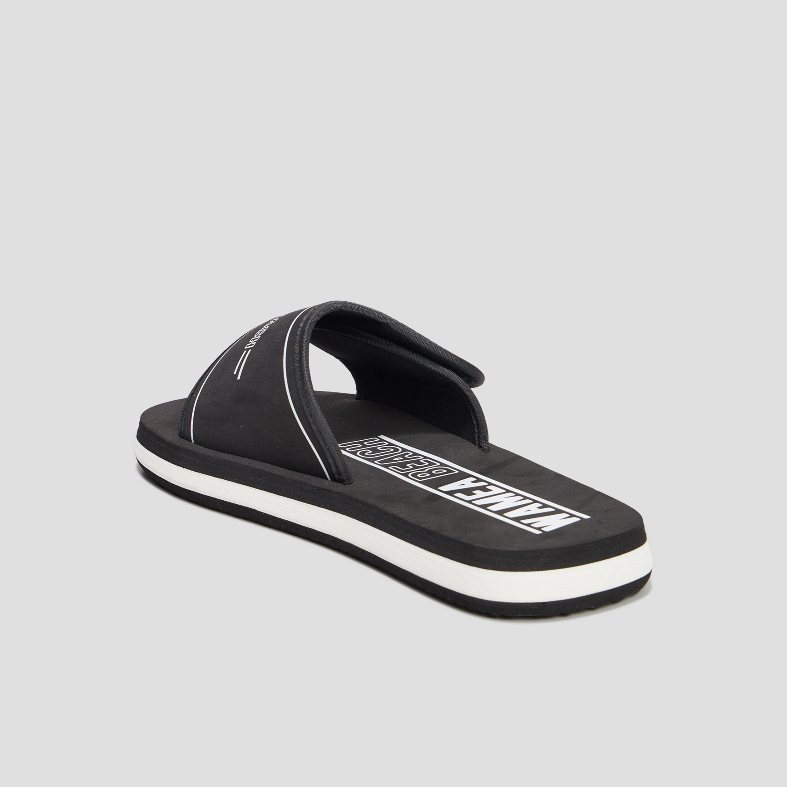 Mules à scratchs Wamea Beach noir homme | La Halle