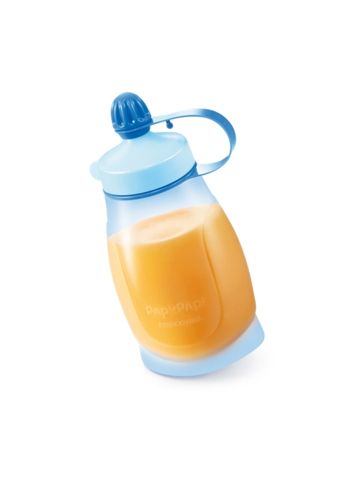 Tescoma Biegsame Trinkflasche und Löffel PAPU PAPI in babyblau günstig kaufen 200 ml