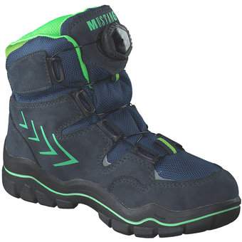 Mustang Schnür Boots in blau