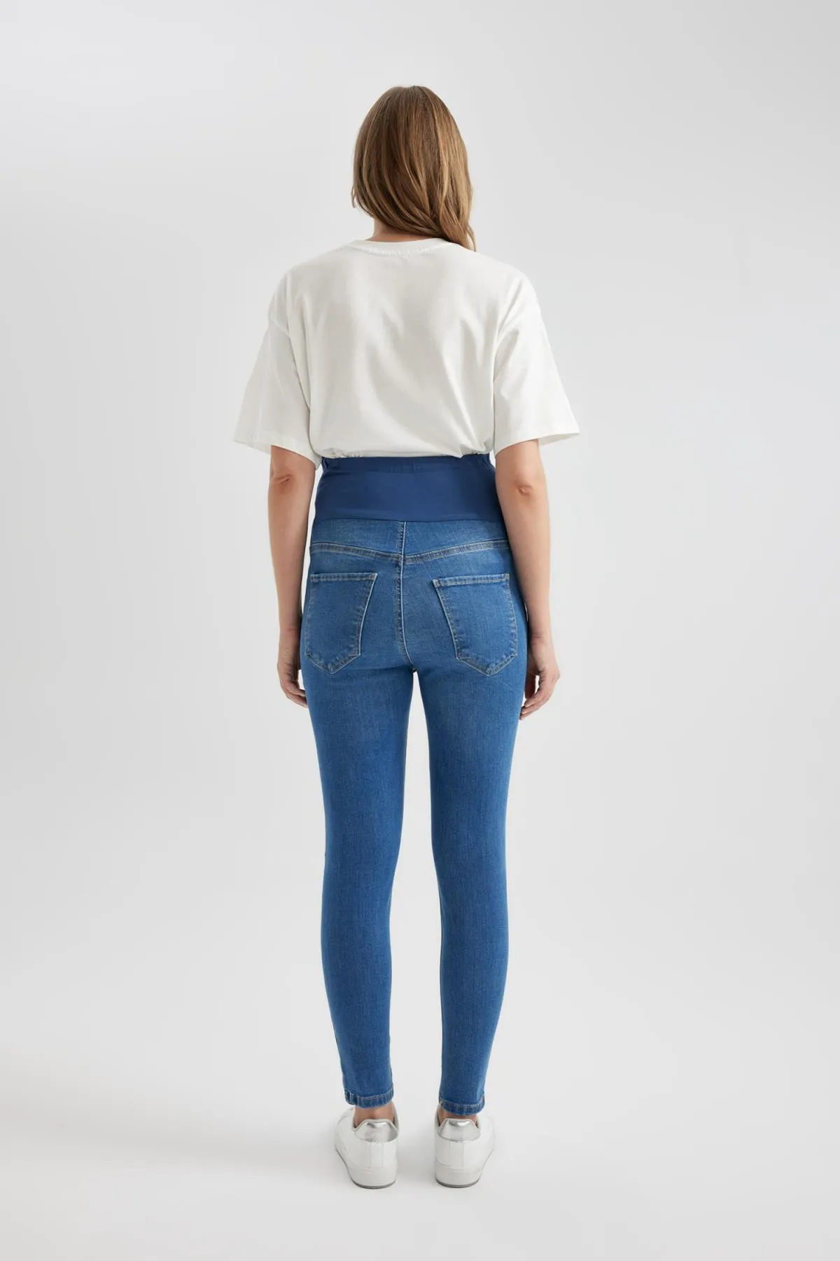 DeFacto  Skinny Fit, extra enge Passform, normale Taille, extra schmales Bein, zerrissene, detaillierte Umstandshose