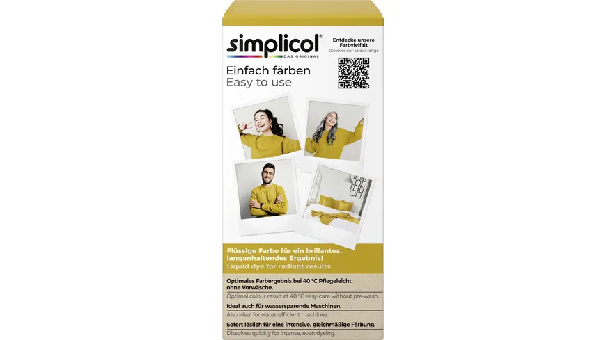 Simplicol Textilfarbe Intensiv Senf-Gelb 150 ml