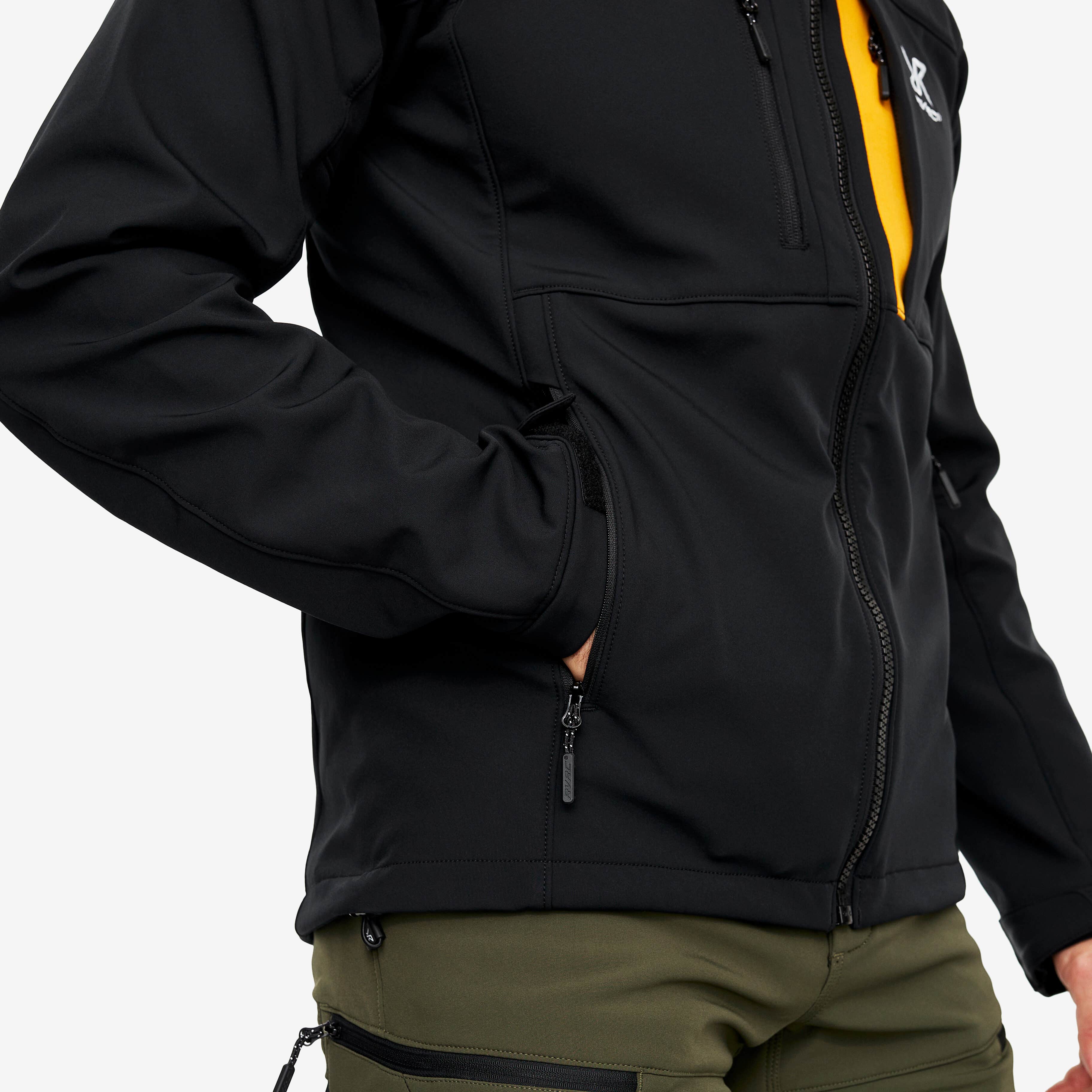 Hiball Jacket Homme Black/Radiant Yellow