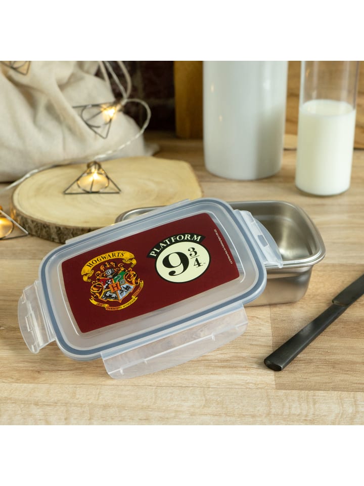 Geda Labels Brotdose Harry Potter 9 3/4 und Wappen in Bordeaux - 850 ml günstig kaufen onesize