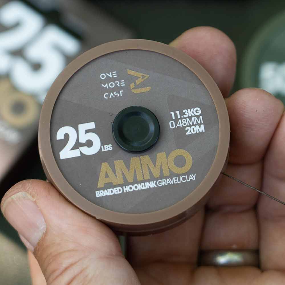 Ammo Camo punottu koukkulenkki sora/savi 20m