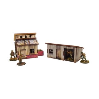 WW2 Normandy Small Sheds w. Dovecote  (PREPAINTED)