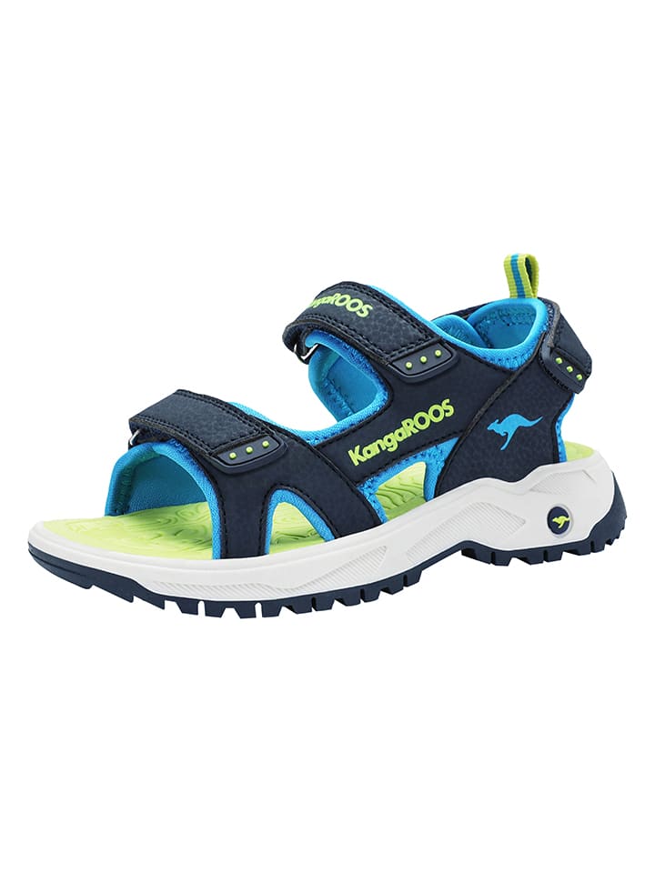 Kangaroos Sandalen in Dunkelblau/ Grün günstig kaufen