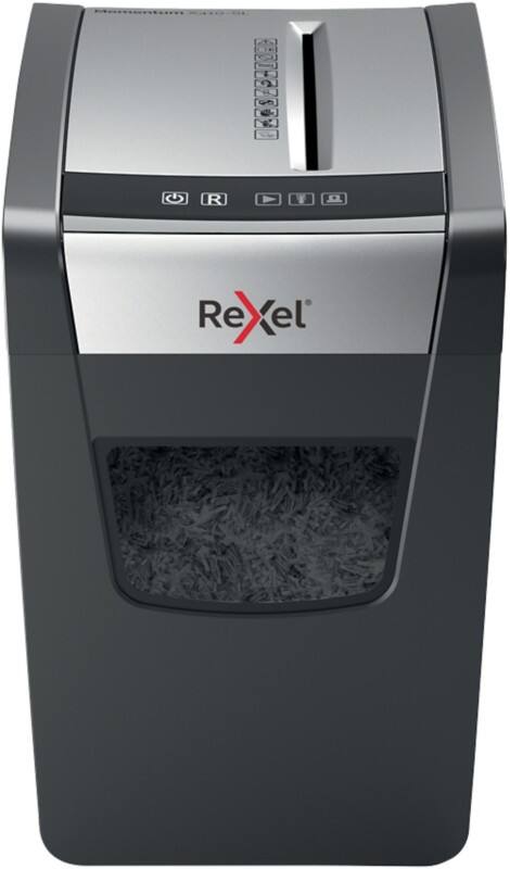 Rexel Momentum X410-SL Slimline Aktenvernichter Partikelschnitt Sicherheitsstufe P-4 10 Blatt