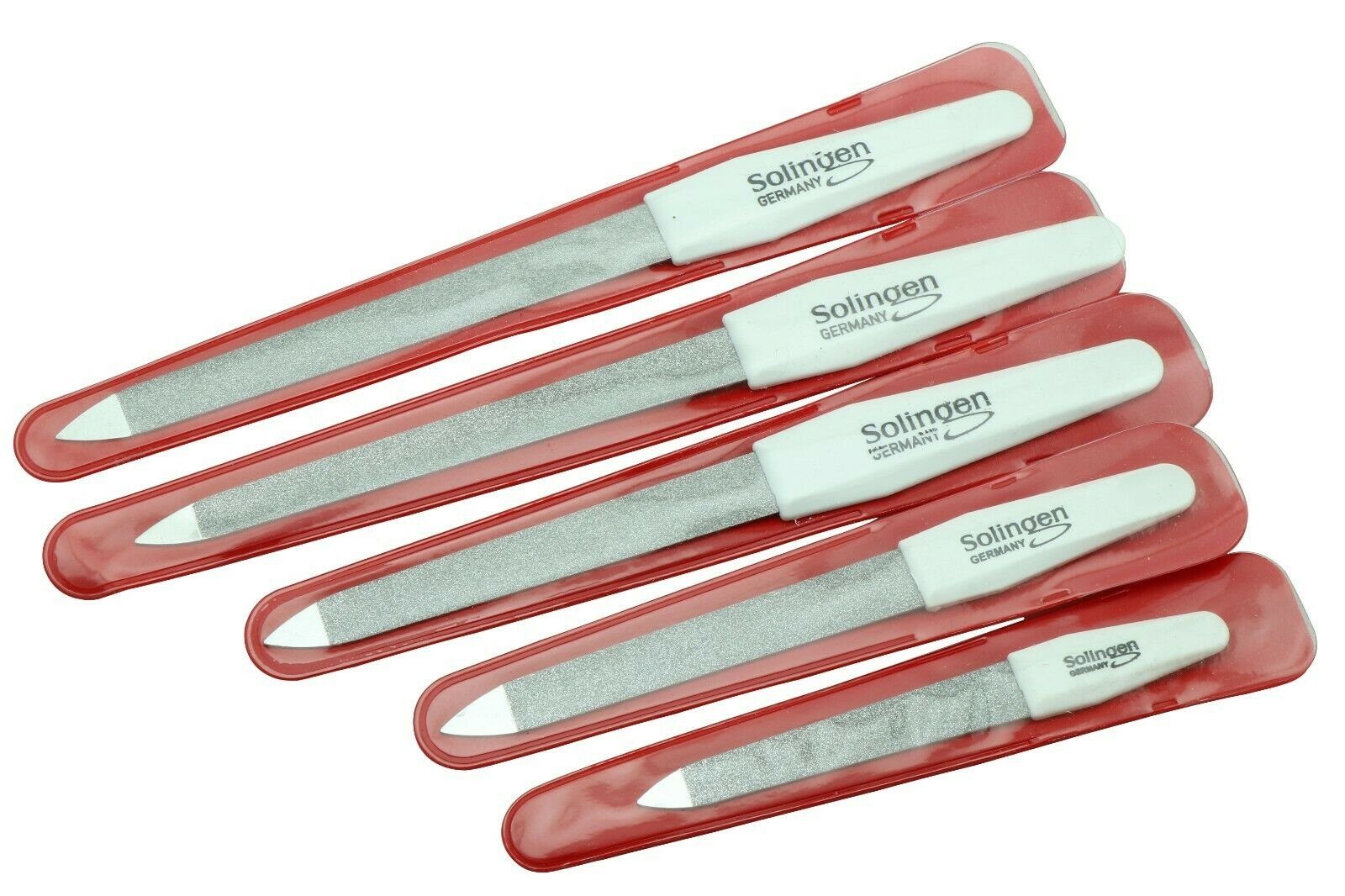 SMI Saphir-Nagelfeile 5 Saphirnagelfeile Solingen Saphir Nagelfeilen Fingernägel Fußnägel, doppelseitig fein und grob