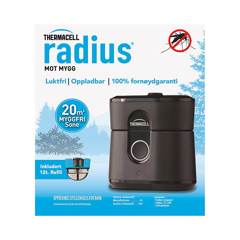 Thermacell Myggjager refill 40 timer, Radius Thermacell