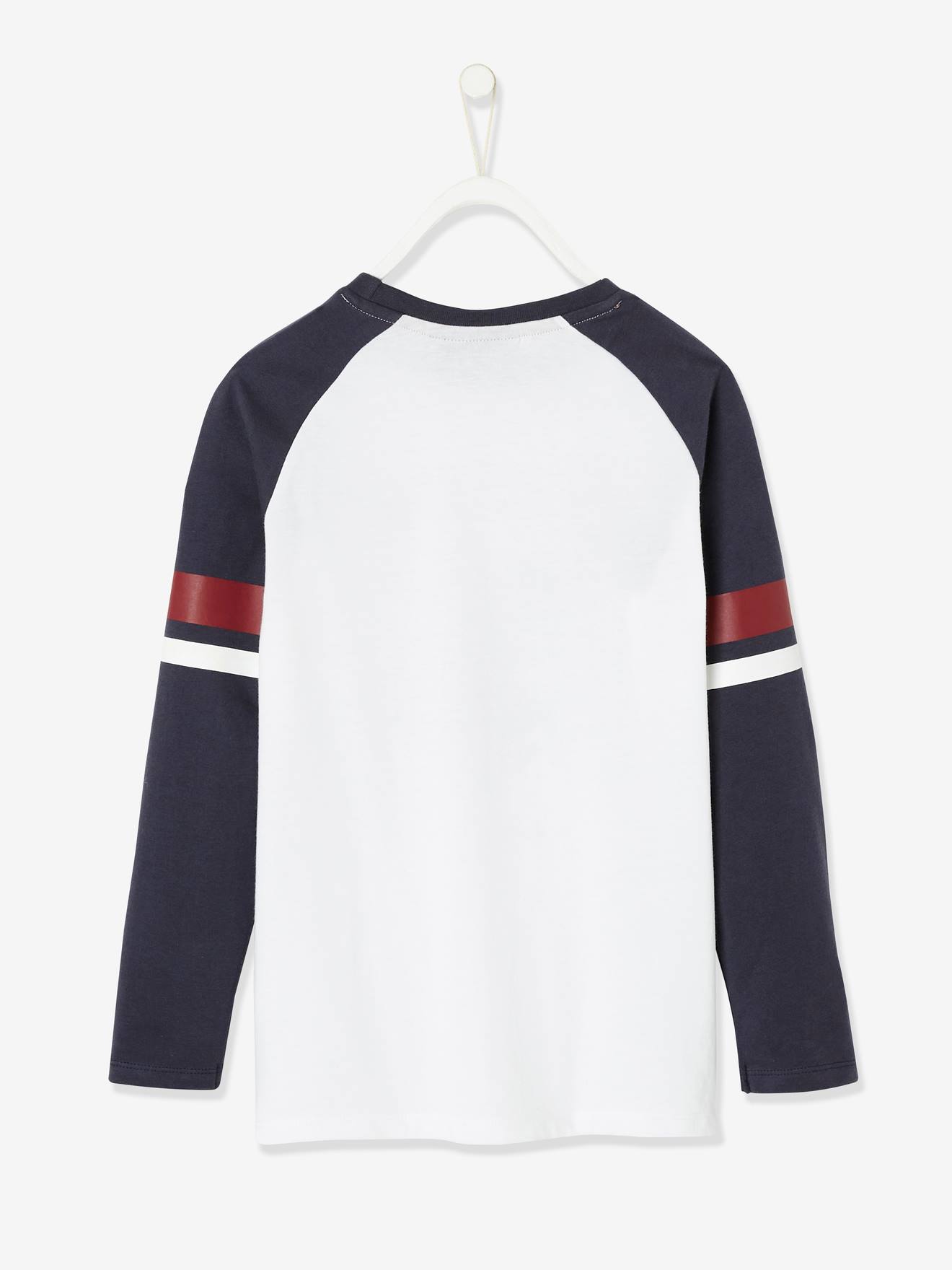 T-shirt manches longues Harry Potter® garçon blanc/bleu/bordeau