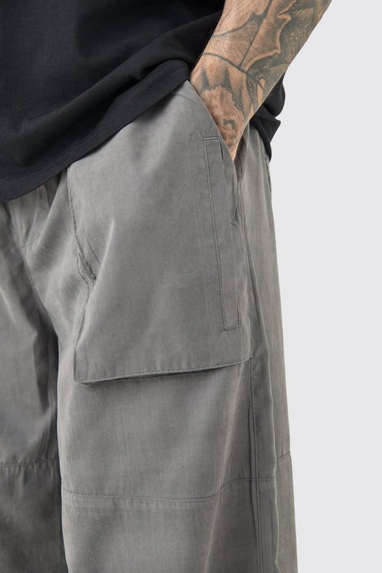 Tall Oversize Cargohose mit elastischem Bund