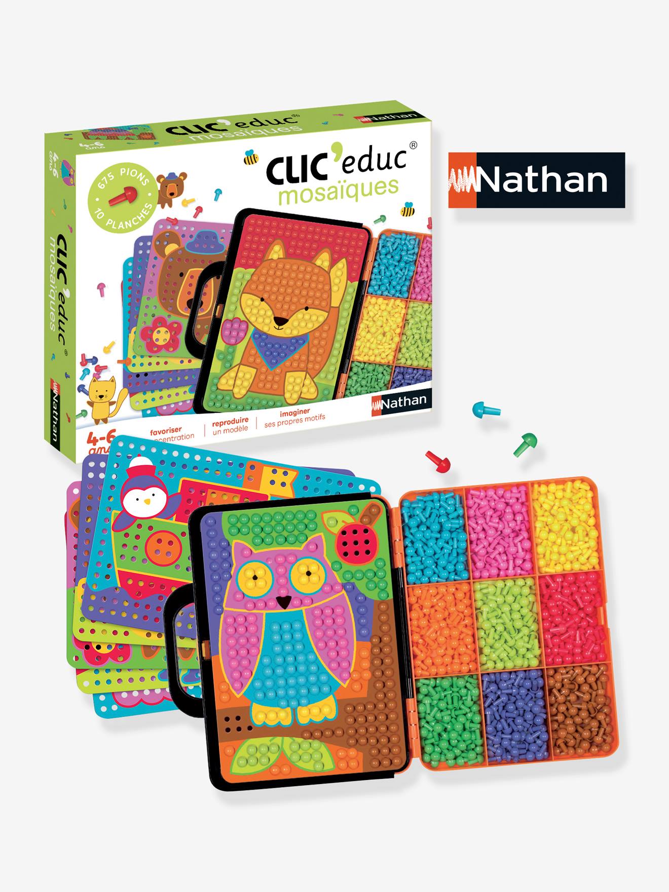 Clic educ mosaïques NATHAN blanc